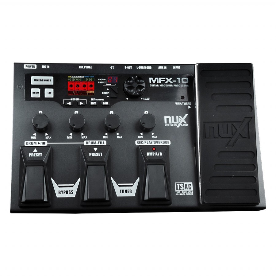 Nux MFX-10 Multi Effects Pedal Gitar Prosesör