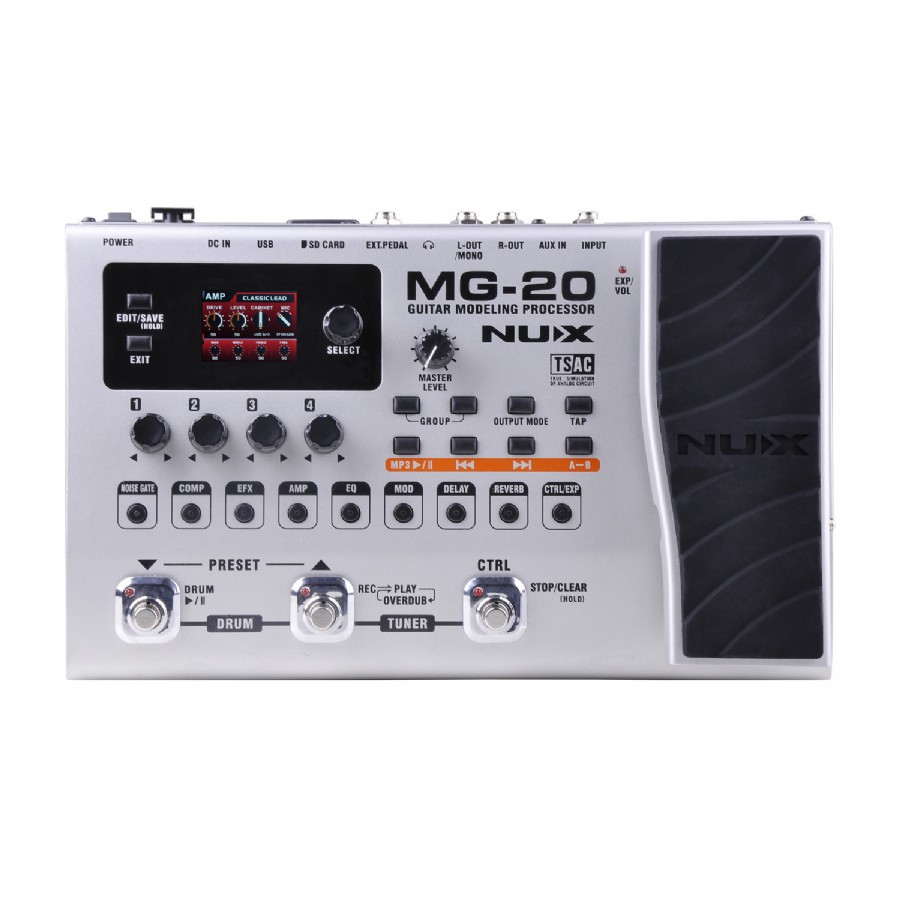 Nux MG-20 Electric Modeling Guitar Multi-Effects Gitar Prosesörü