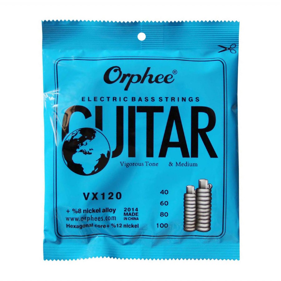 Orphee VX120 4 strings Electric Bass Strings Bas Gitar Teli 040-100