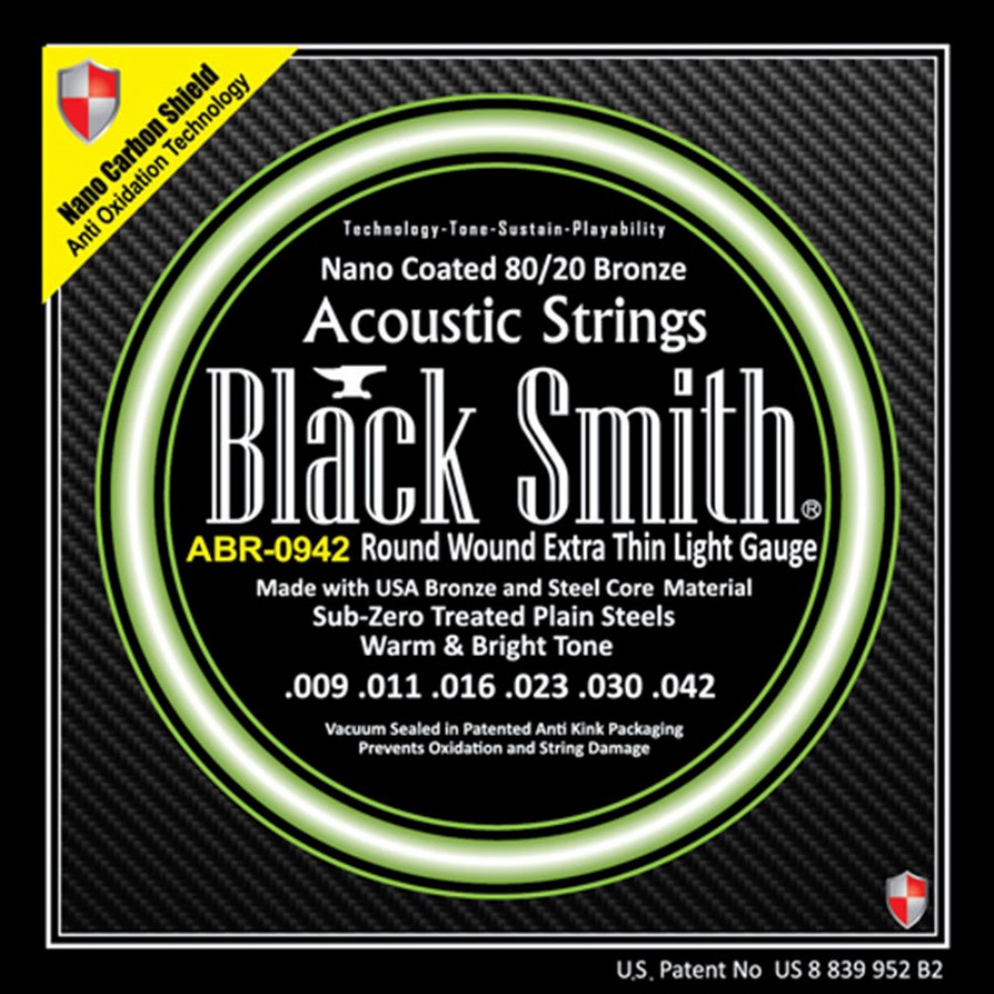 Black Smith ABR-0942 Extra Thin Light Akustik Gitar Teli 009-042