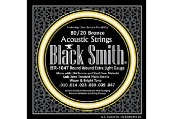 Black Smith BR-1047 Extra Light - Akustik Gitar Teli 010