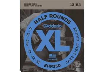 DAddario EHR350 Half Round Jazz Light -  Elektr Gitar Teli 012-052