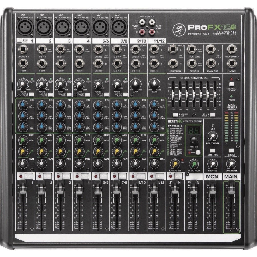 Mackie ProFX12v2 12-Channel Professional Effects Mixer Mikser