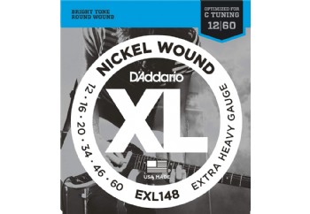 D'Addario EXL148 Nickel Wound Extra-Heavy Takım Tel -  Elektro Gitar Teli 012-060