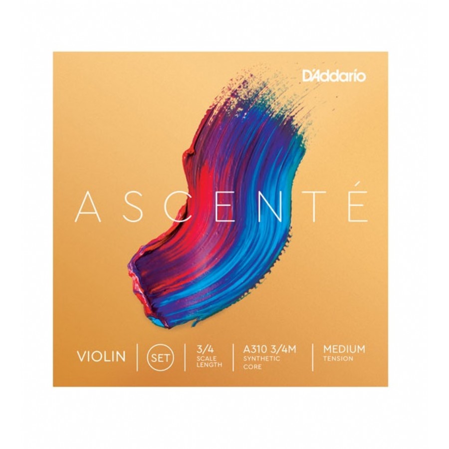 D'Addario A310 3/4M Medium Tension Ascent Violin String Set Takım Tel Keman Teli 3/4