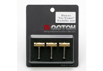 Gotoh In-Tune-BS Solid Brass - Telecaster Saddle Set