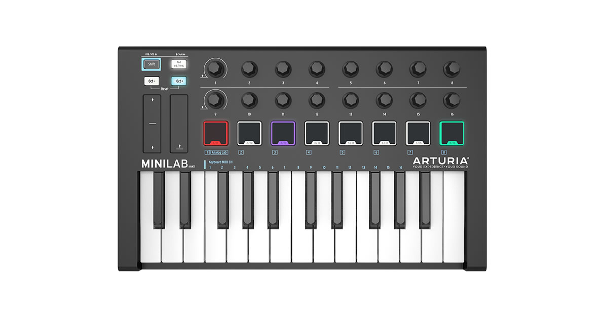 Minilab midi online keyboard