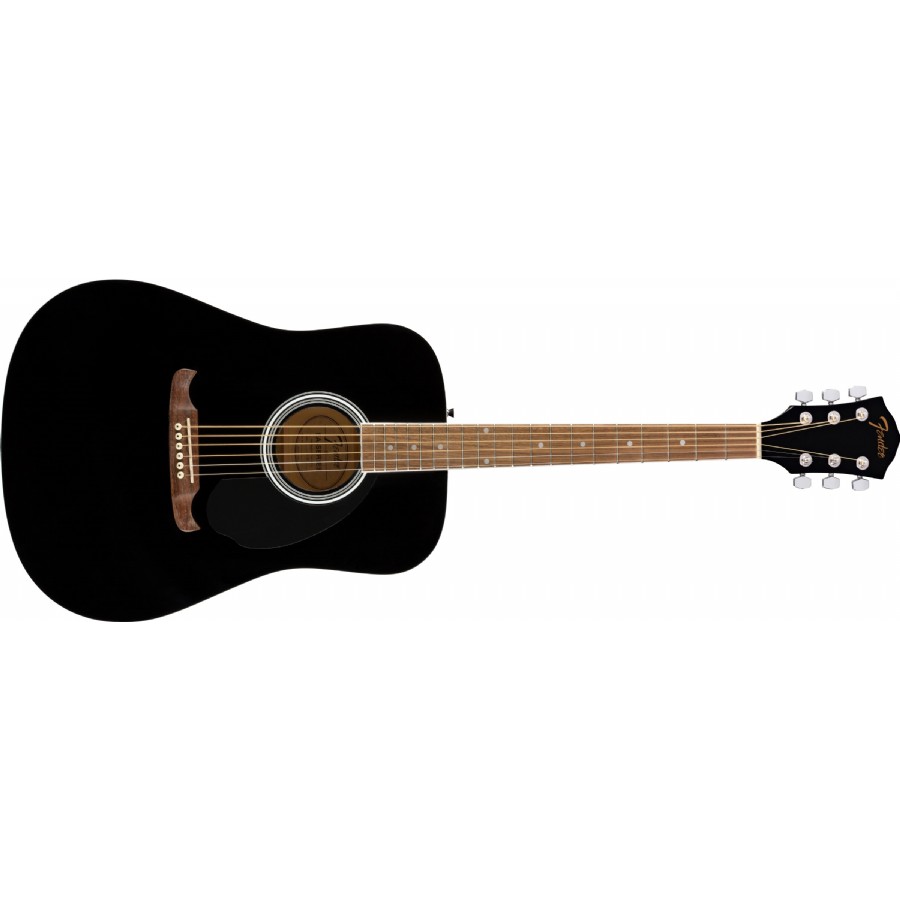 Fender FA-125 Dreadnought Acoustic Guitar Black - Walnut Akustik Gitar
