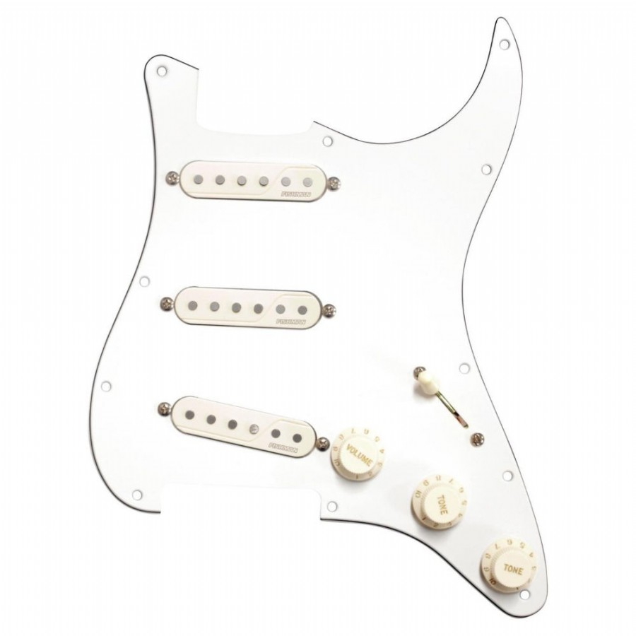 Fishman PRF-STR-WPG Fluence Stratocaster Loaded Pickguard Manyetik Seti ve Pickguard