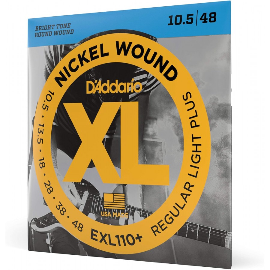 DAddario EXL110+ Nickel Wound, Regular Light Plus Takım Tel Elektro Gitar Teli .0105-048