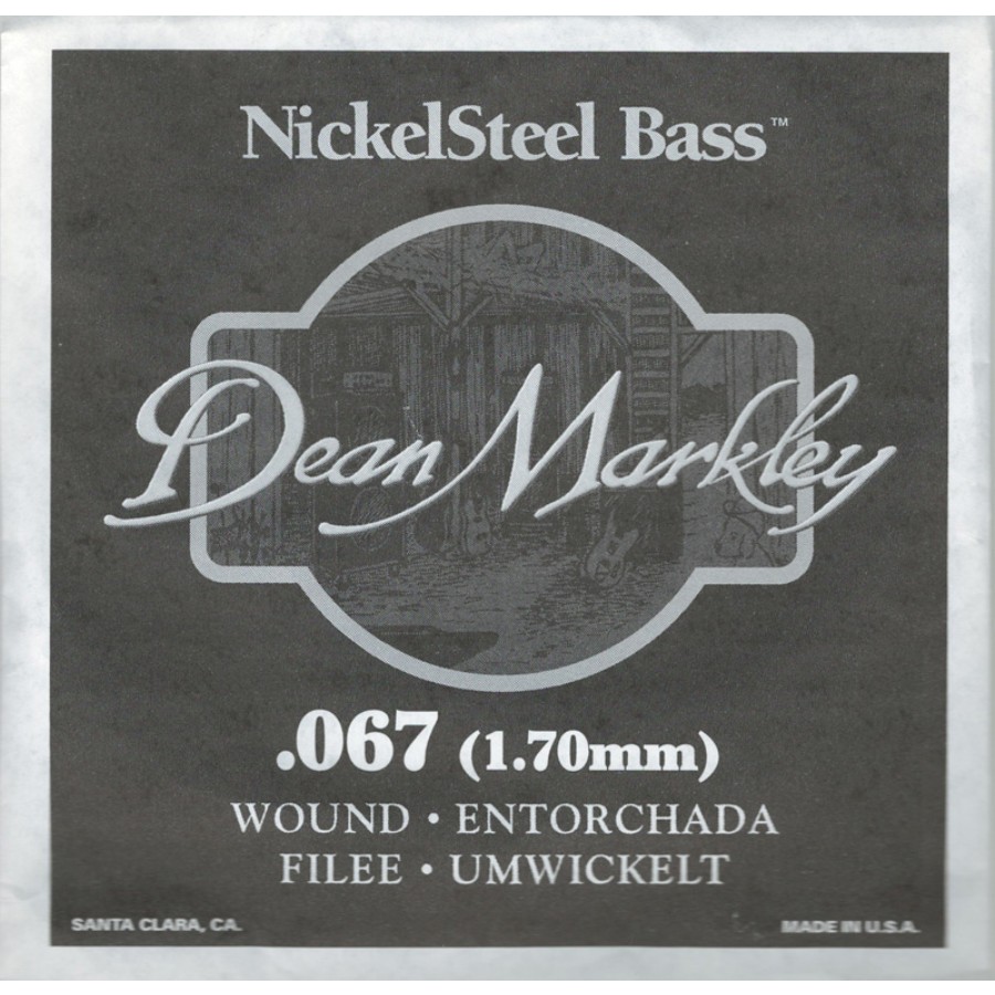 Dean Markley Nickel Steel Bass .067 Bas Gitar Tek Tel