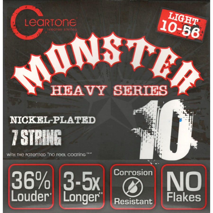 Cleartone Monster Heavy Series .010-.056 Light 7 Strings Elektro Gitar Teli