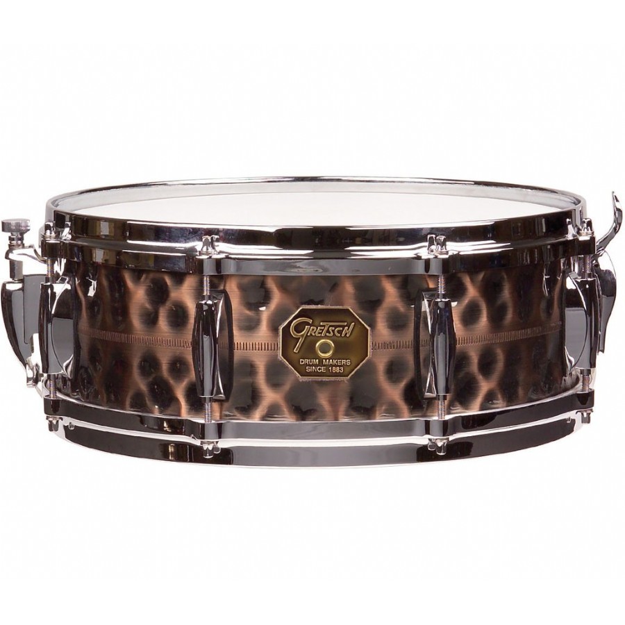 Gretsch G4160HC Hammered Antique Copper Shell Snare Drum 5x14 Trampet