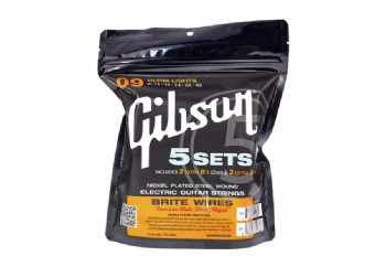 Gibson SVP-700UL Brite Wires Guitar Strings - 5 Set - Elektro Gitar Teli 009 (5li Paket)