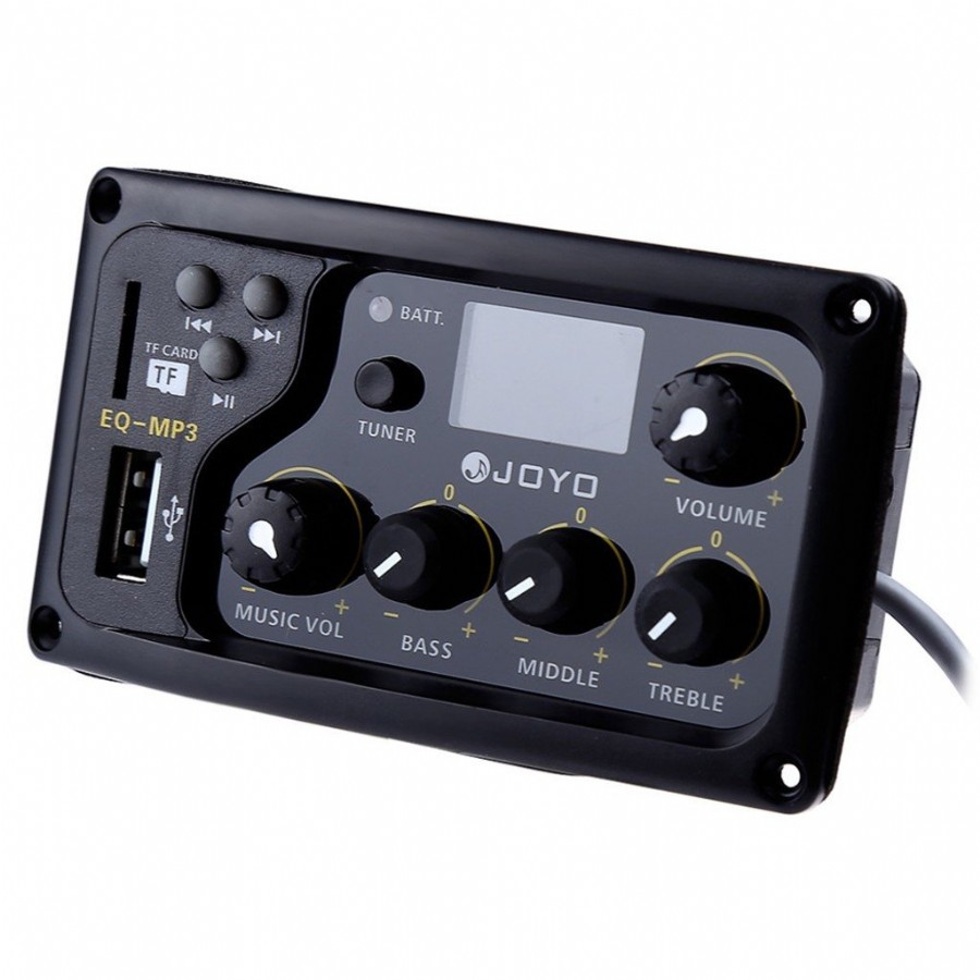 Joyo EQMP3V2 Preamp Tuner EQ Saz İçin Eşikaltı Manyetik Saz için Eşikaltı Manyetik