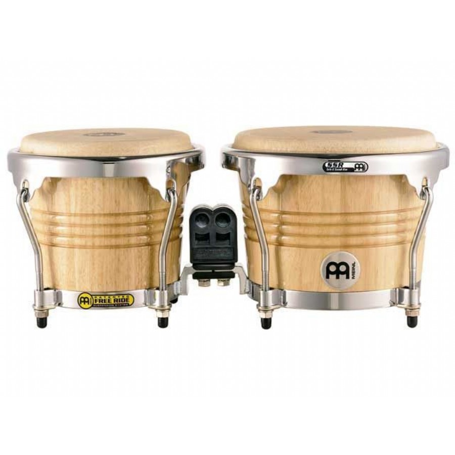 Meinl Percussion FWB200 Free Ride Series Wood Bongos NAT Bongo