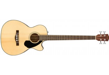Fender CB-60SCE Natural - Elektro Akustik Bas Gitar