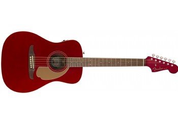 Fender Malibu Player Candy Apple Red - Walnut - Elektro Akustik Gitar