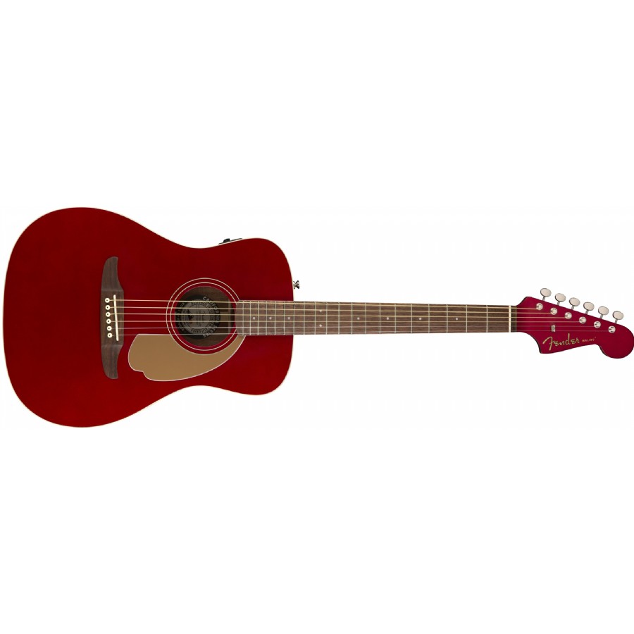 Fender Malibu Player Candy Apple Red - Walnut Elektro Akustik Gitar