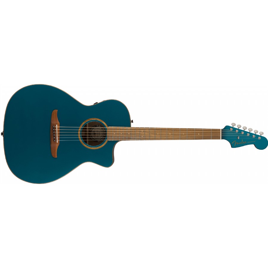 Fender Newporter Classic Cosmic Turquoise - Pau Ferro Elektro Akustik Gitar