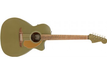 Fender Newporter Player Olive Satin - Elektro Akustik Gitar