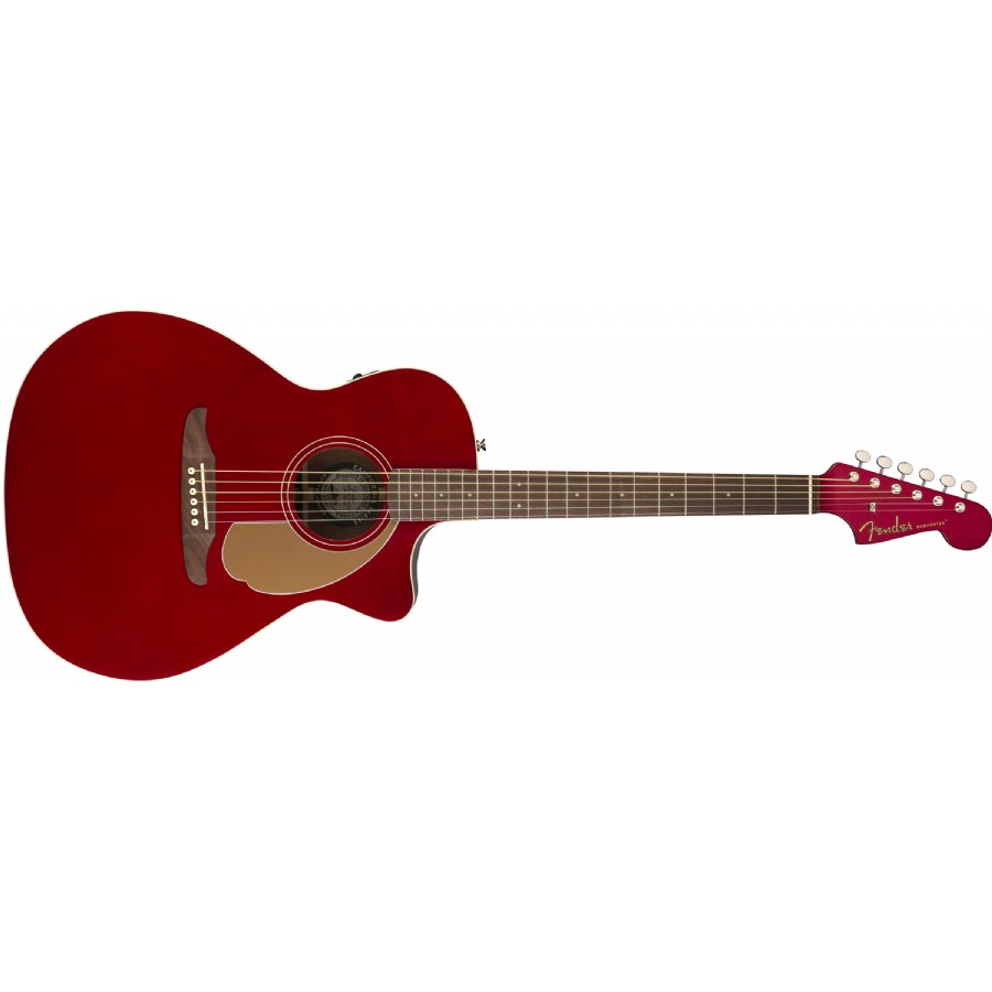 Fender Newporter Player Candy Apple Red Elektro Akustik Gitar
