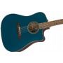 Fender Redondo Classic Cosmic Turquoise - Pau Ferro Elektro Akustik Gitar