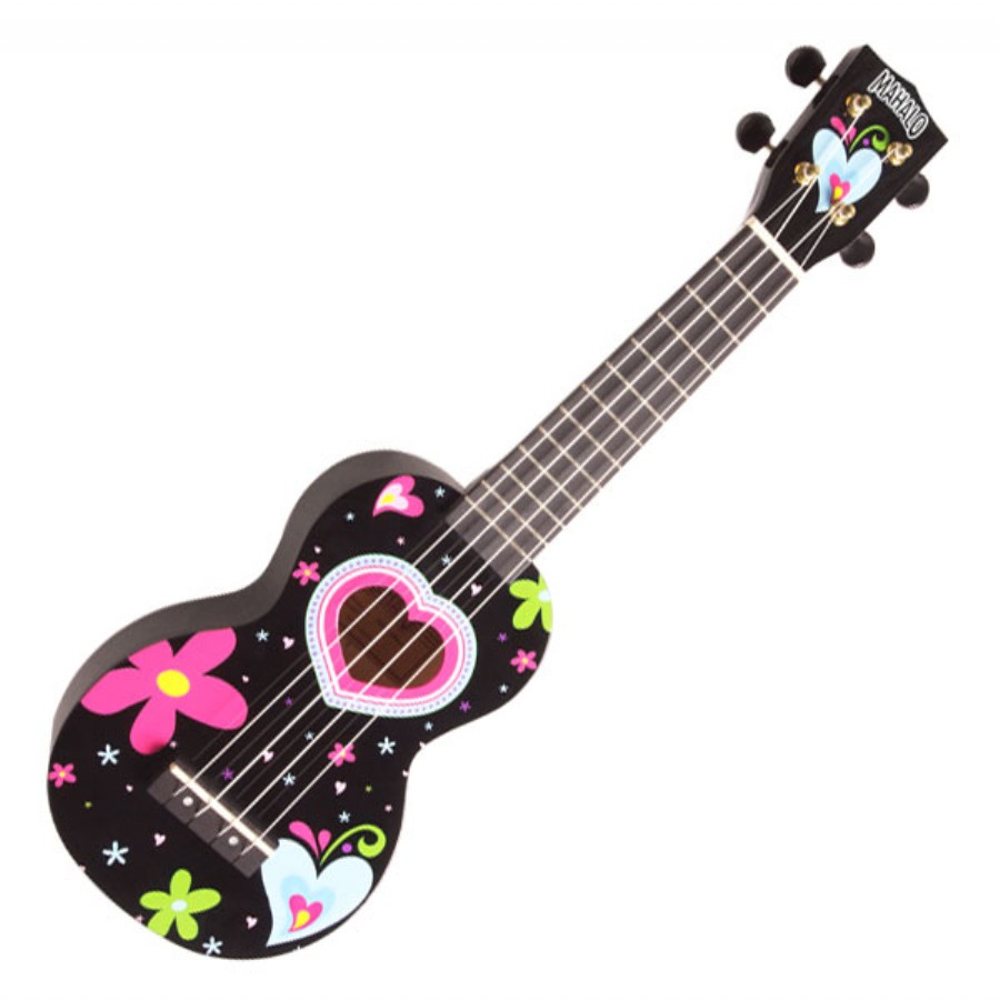 Mahalo MA1HEBK Heart Black Soprano Ukulele