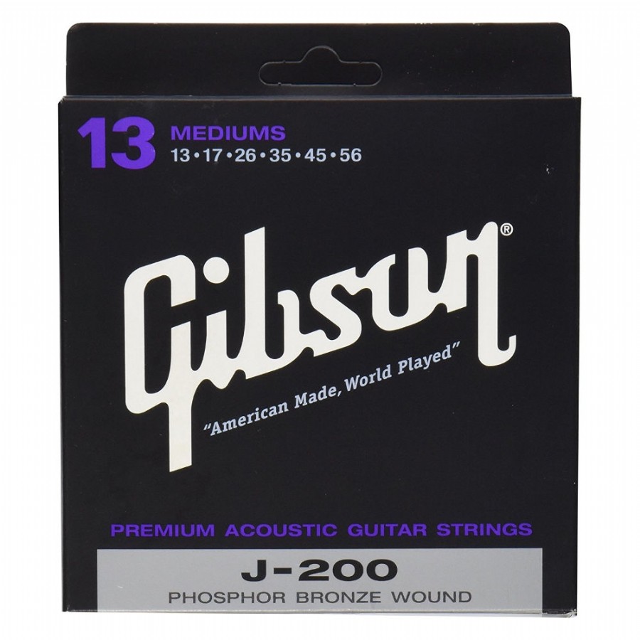 Gibson SAG-J200 Phosphor Bronze Medium Akustik Gitar Teli 013