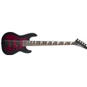 Jackson JS Series Concert Bass JS3VQ Transparent Red Burst - Rosewood