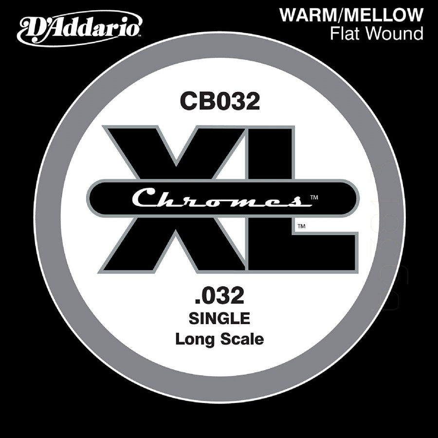 D'addario CB032 .032 gauge Chrome flatwound bass string .032 Tek Tel Bas Gitar Tek Tel