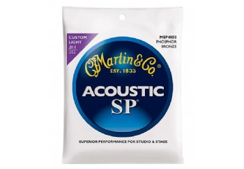 Martin MSP4050 SP Phosphor Bronze Custom Light Acoustic Guitar Strings - Akustik Gitar Teli 011