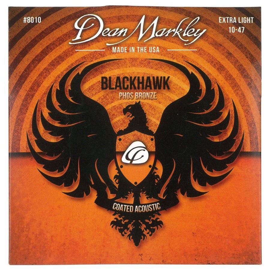 Dean Markley 8010 Blackhawk Coated Phos Bronze Acoustic strings Akustik Gitar Teli 010