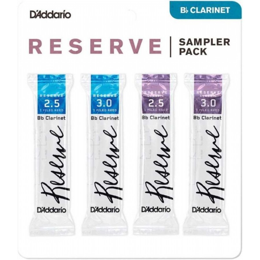 DAddario Reserve Sib Sampler Pack 2,5 - 3,0 Bb Klarnet Kamışı