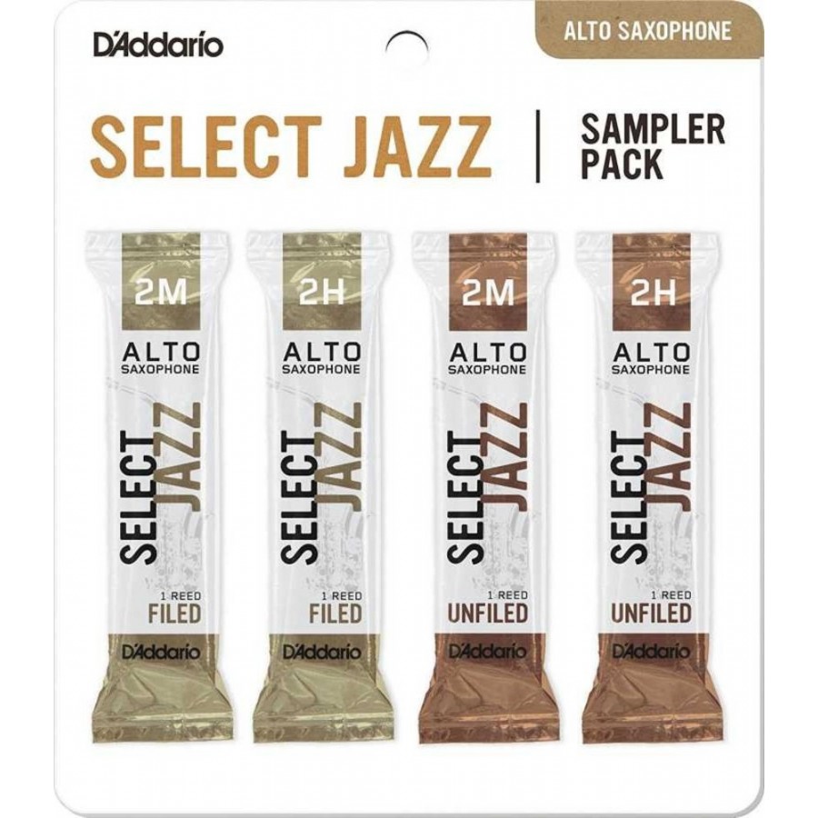 DAddario Select Jazz Sampler Pack 2M2H Alto Saksofon Kamışı
