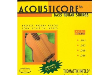 Thomastik AB344 Acousticore Phosphor Bronze 4-String Bass Strings - Akustik Bas Gitar Teli 041