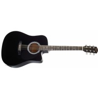 Squier SA-105CE Dreadnought Cutaway Black