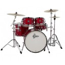 Gretsch GE4E825 Energy 5-Piece Drum Kit w/Hardware Red Sparkle