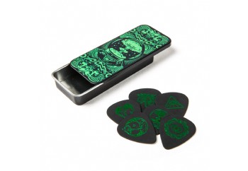 Jim Dunlop I LOVE DUST Pick Tin Green - 6lı Pena