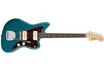 Fender American Original 60s Jazzmaster Ocean Turquoise - Round-Laminated Rosewood - Elektro Gitar
