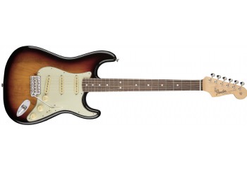 Fender American Original 60s Stratocaster 3-Color Sunburst - Round-Laminated Rosewood - Elektro Gitar