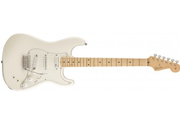 Fender EOB Sustainer Stratocaster Olympic White - Maple - Elektro Gitar
