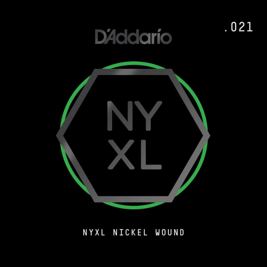 DAddario NYNW021 NYXL Nickel Wound Elektro ve Akustik Gitar Tek Tel .021