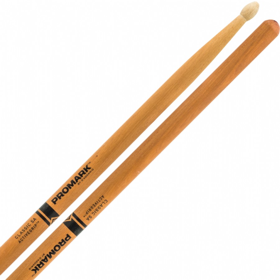 Promark ActiveGrip Clear Hickory Drum Sticks 5B Baget