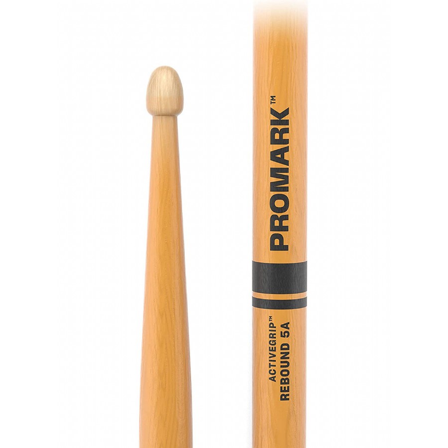 Promark Rebound ActiveGrip Clear Drum Sticks with Acorn Tips 5A - R5AAGC Baget