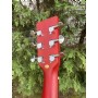 SX SD204 Trans Red Akustik Gitar