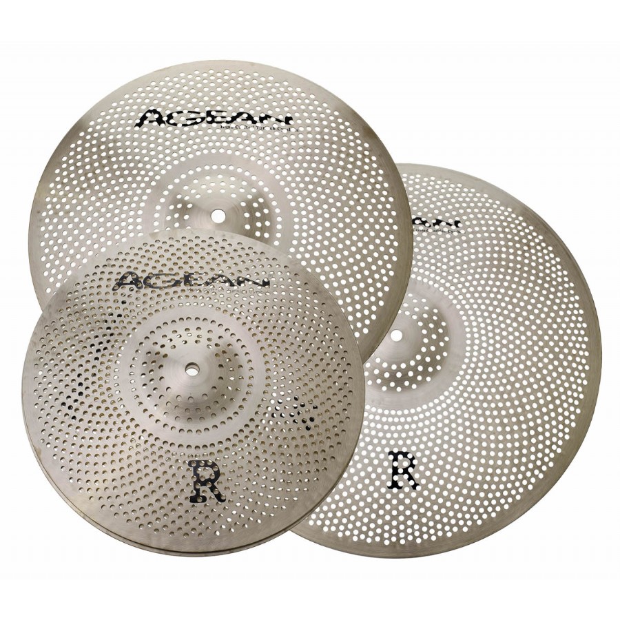 Agean R Series Low Noise Set (14'' Hi-Hat, 16'' Crash, 20'' Ride, Bag) Zil Seti