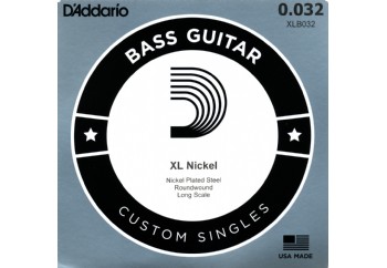 D'Addario Nickel Wound Single Long Scale .032 - XLB032 - Bas Gitar Tek Tel