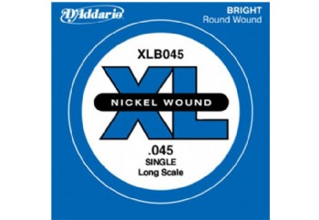 D'Addario Nickel Wound Single Long Scale .045 - XLB045 - Bas Gitar Tek Tel