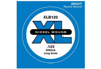 D'Addario Nickel Wound Single Long Scale .125 - XLB125 - Bas Gitar Tek Tel